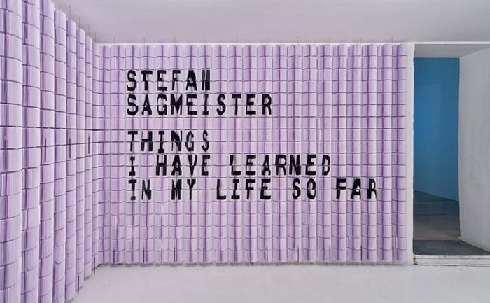 Sagmeister - Things I Have Learned So Far