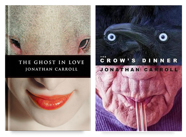 Diseño de portadas por Ryder Carroll para Jonathan Carroll
